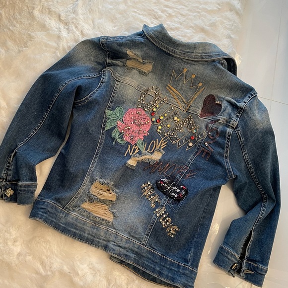 Denim Jacket, boho jacket - Picture 4 of 5